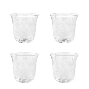 ❤️ 4 Pack The Pioneer Woman Daisy 12oz  Glass  Drinkware Tumblers